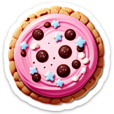 Pink crumble cookie  sticker