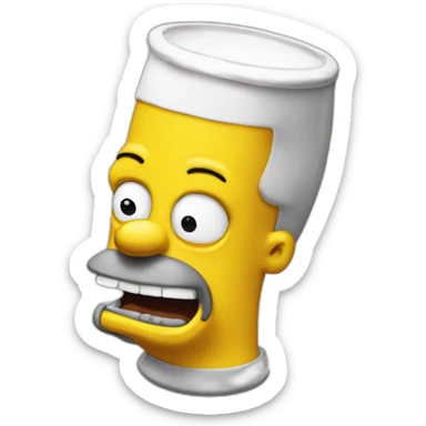 Homer simson drink biere sticker