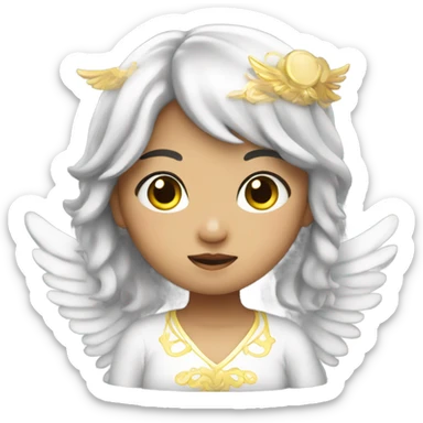 Asian Angel girl sticker
