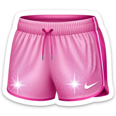 sparkle pink nike shor sticker