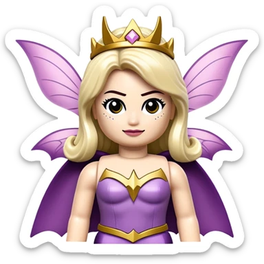 Fairy princess Lego Batman sticker