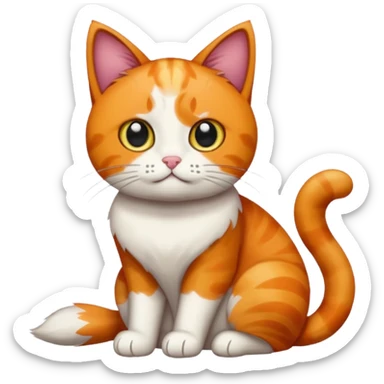 Calico cat wlh is drawing sticker