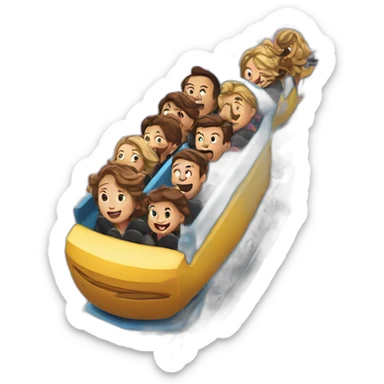 roller coaster closeup sticker