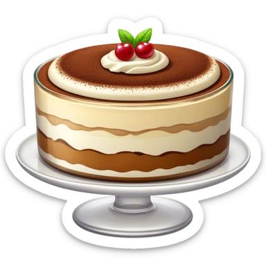 Tiramisu dessert sticker