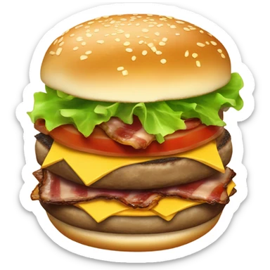 Burger sticker