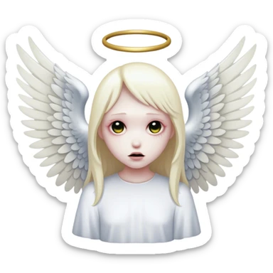analogue horror faceless angelic monster  sticker