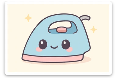 cute cartoon style clothes iron sticker