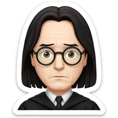Severus Snape wearing glasses sticker