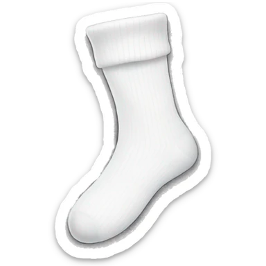 White sock sticker