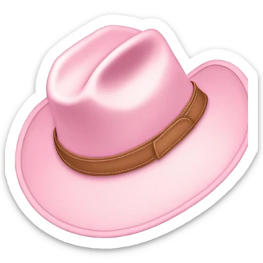 light pink cowgirl hat sticker