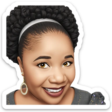 smiling boy with earrings sticker