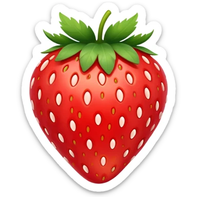 Strawberry image in professional look sticker
