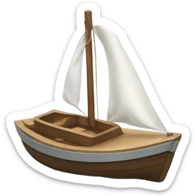 boat on the water sticker