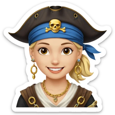 Une Princesse Pirates rebelles sticker