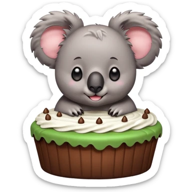 Koala cake sticker