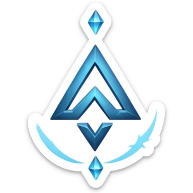 human mystic drawing rune formula mid-air sticker