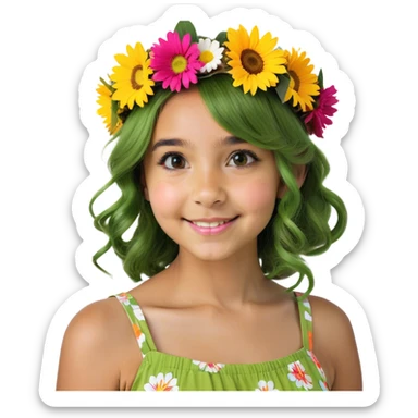 realistic portrait of a girl sticker