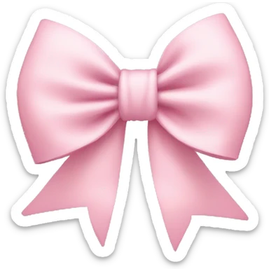 Light pink bow sticker