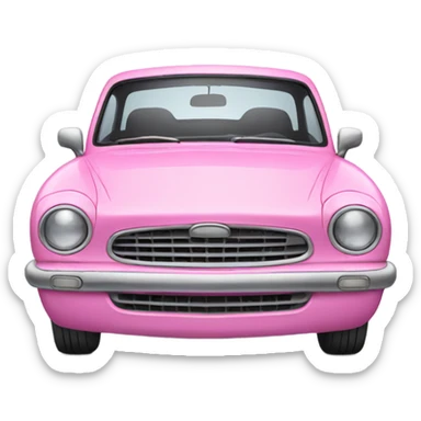 Pink car sticker