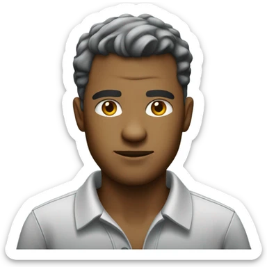 Gangster wear a polo shirt  sticker