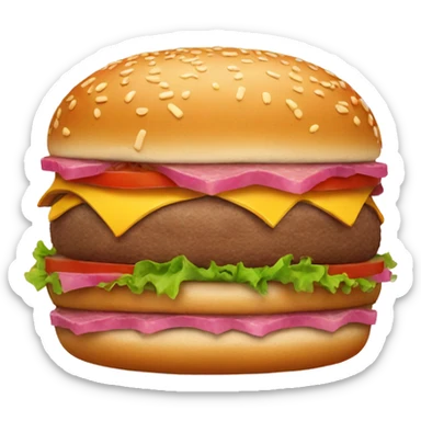 Big burger pink sticker
