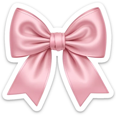 Cute pastel pink bow sticker