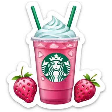 Starbucks pink drink sticker