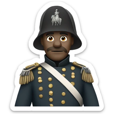 soldier with a bandaged hand in the Crimean War sticker