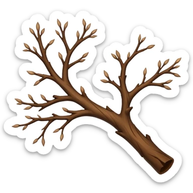 Rad tree branch twig  sticker