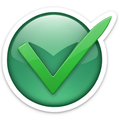 Emoji de V de verificado sticker