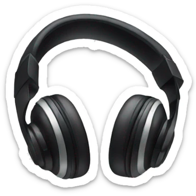 A pair of aesthetic headphones  sticker