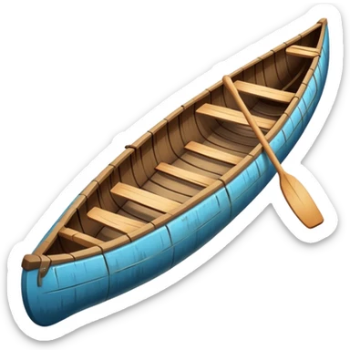 Snapped canoe sticker
