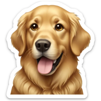 Dark golden retriever sticker