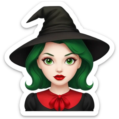 Pin up witch sticker