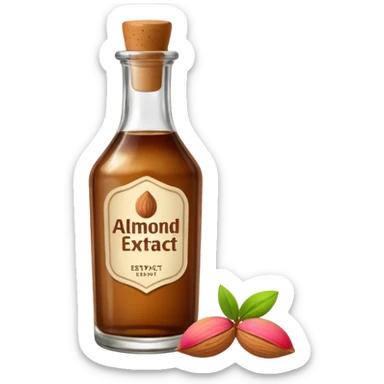 almond extract bottle sticker