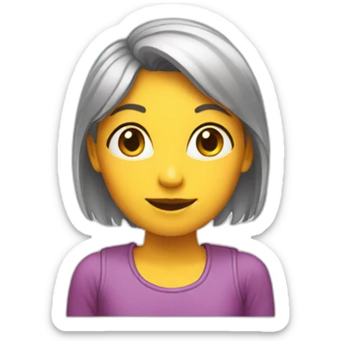 Girl-with-good-idea sticker