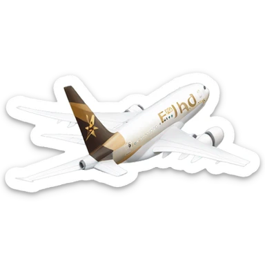 Etihad airways plane sticker
