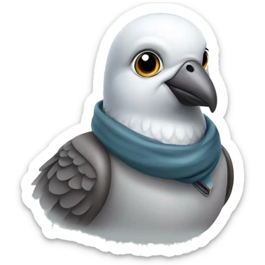 aviator pigeon sticker
