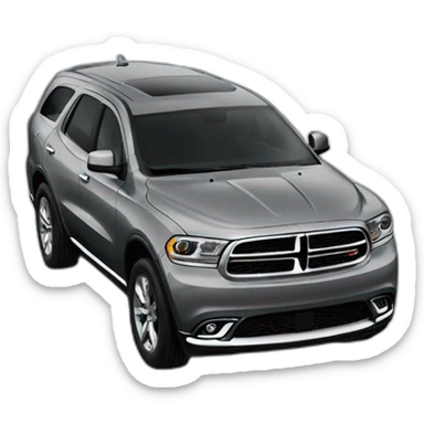 Gray Dodge Durango sticker