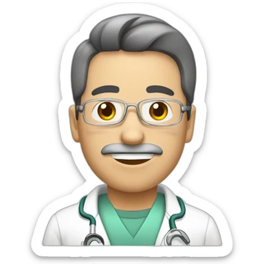 Chema medico con entradas sticker