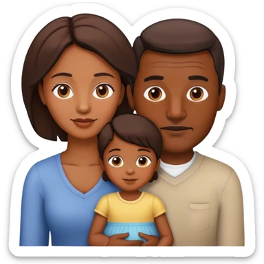 mum dad child sticker