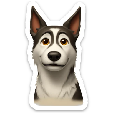 Laika from Laika: aged through blood sticker