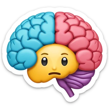 emoji brain color of google sticker