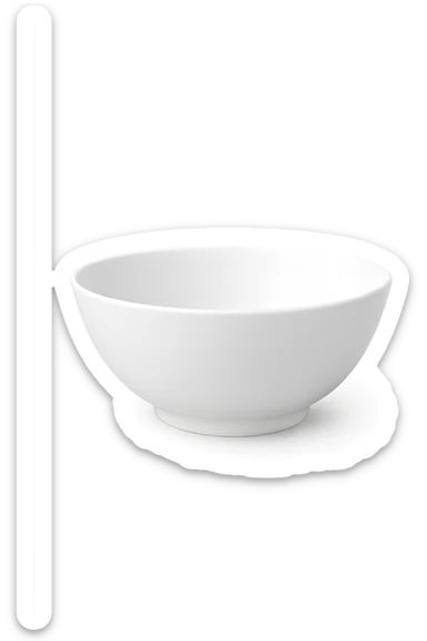 bowl di insalata bianca sticker