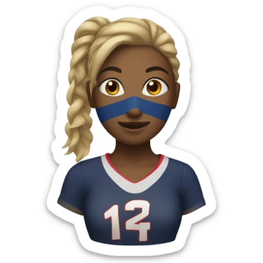 Volleybal player girl sticker