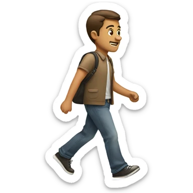 the guy goes to the left sticker