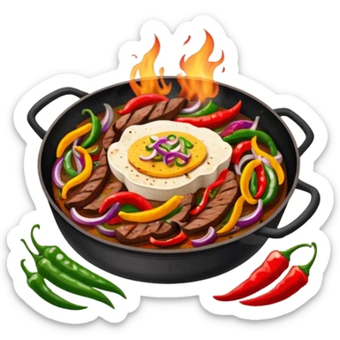 fajitas dinner sticker