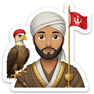 Saladin ayyubi eagle flag historically accurate sticker