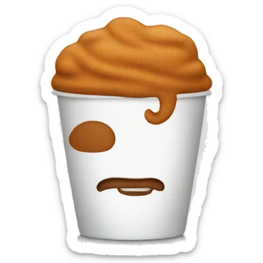 Ginger coffee sticker