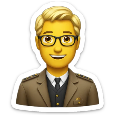 emoji genius sticker